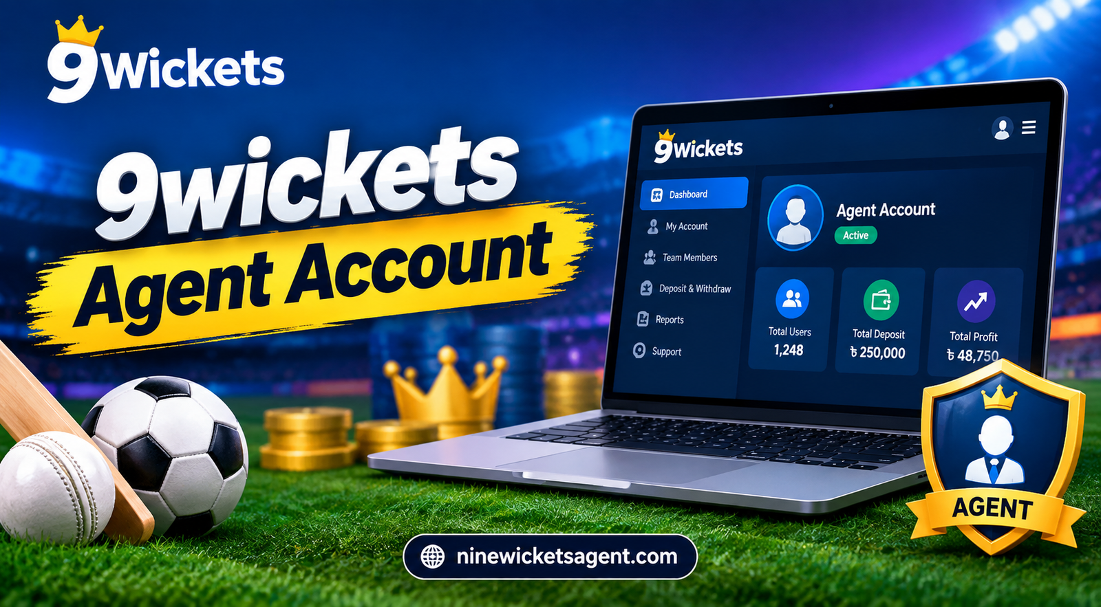 First Introduction to the 9wickets Agent Account Online